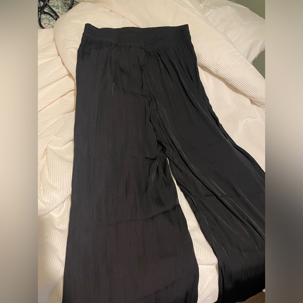 Satin philosophy flowy pants